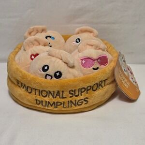 Emotional Support Dumplings Plush Set 5 Relatable What Do You Meme Basket New